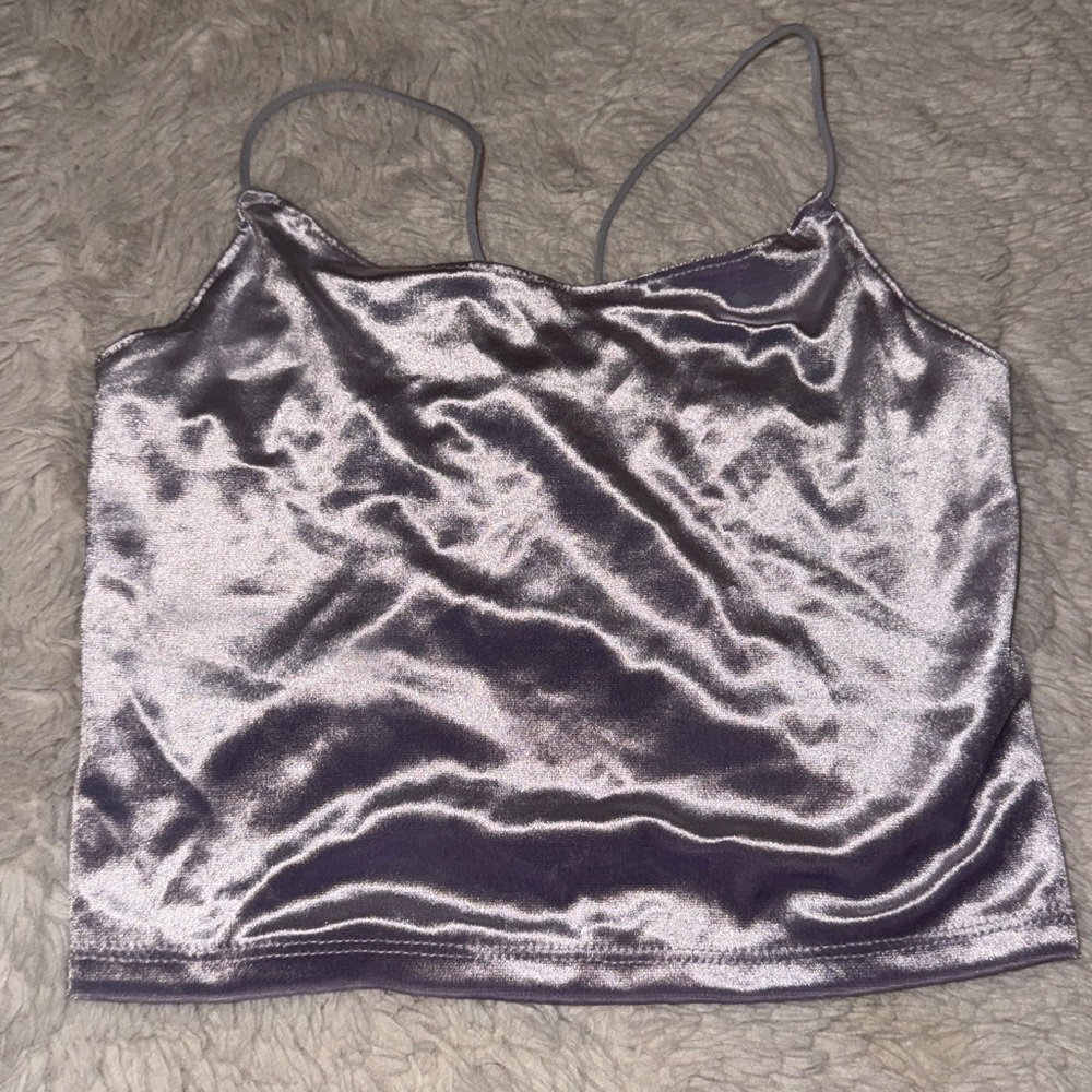 Garage Lavender Mesh Top